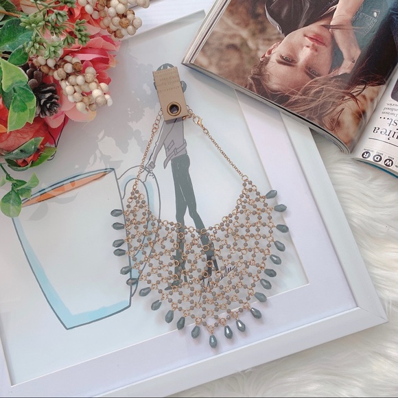 Anthropologie Net Bib Necklace - Picture 3 of 5